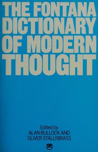 Cover image for The Fontana dictionary of modern thought