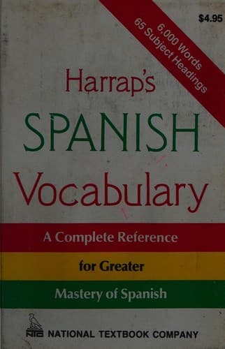 Cover image for Harrap's Spanish Vocabulary