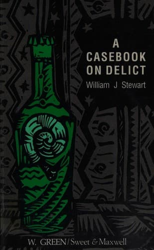 Cover image for Casebook on Delict