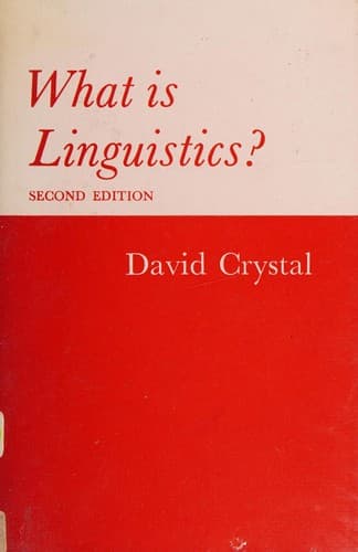 Cover image for What is linguistics?.