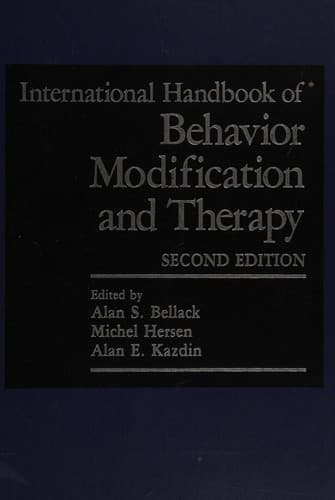 Cover image for International handbook of behavior modification and therapy