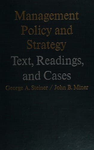 Cover image for Management policy and strategy
