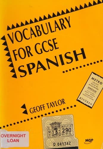 Cover image for Spanish vocabulary by topic