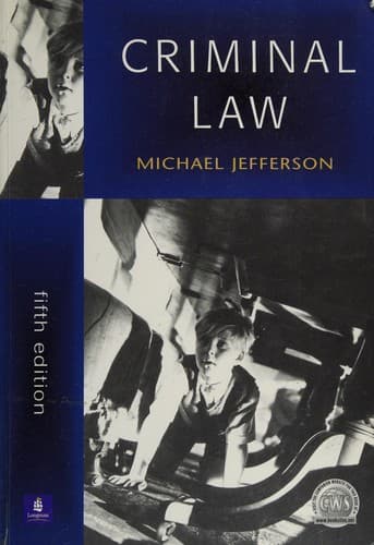 Cover image for Criminal Law (Foundation Studies in Law Series)