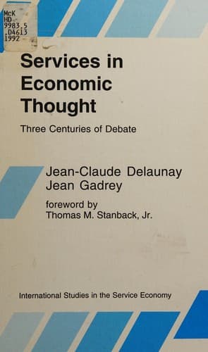 Cover image for Services in economic thought
