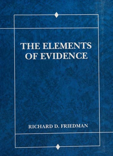 Cover image for The elements of evidence