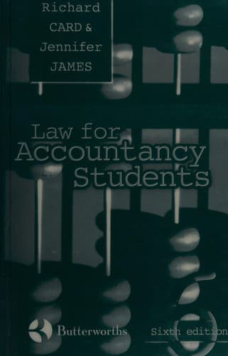 Cover image for Law for accountancy students