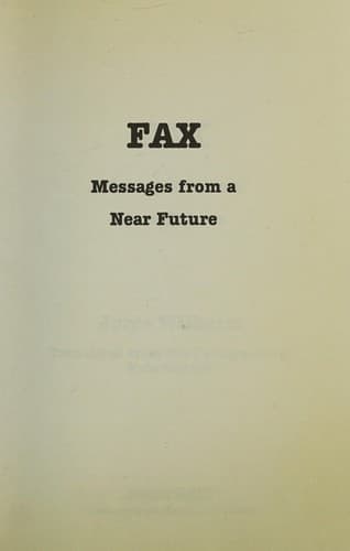 Cover image for Fax