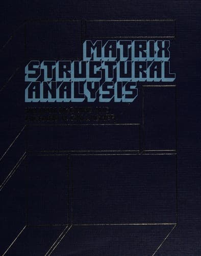 Cover image for Matrix structural analysis