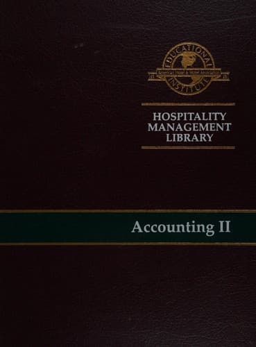 Cover image for Understanding hospitality accounting I