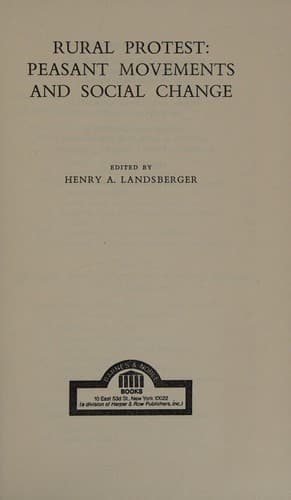 Cover image for Rural protest