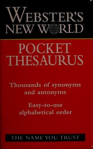 Cover image for Webster's New World pocket thesaurus