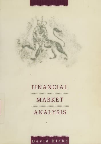 Cover image for Financial market analysis