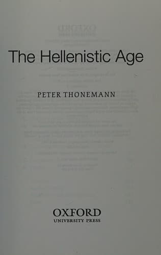 Cover image for The Hellenistic age
