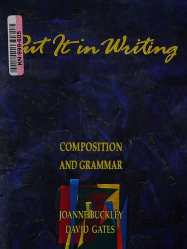 Cover image for Put it in writing
