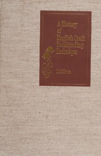 Cover image for A history of English craft bookbinding technique