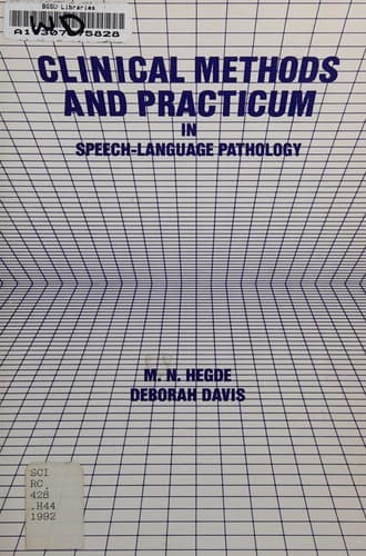 Cover image for Clinical methods and practicum in speech-language pathology
