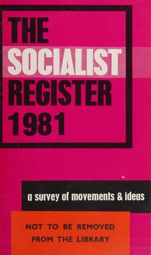 Cover image for Socialist Register