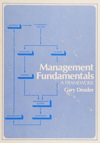 Cover image for Management fundamentals