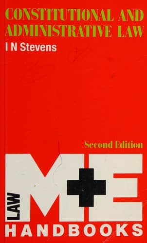 Cover image for Constitutional and administrative law