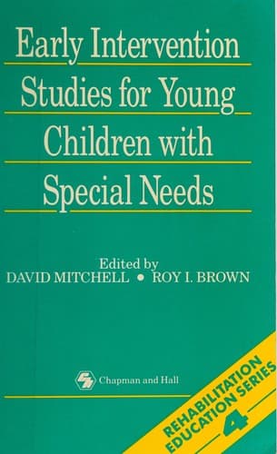 Cover image for Early intervention studies for young children with special needs