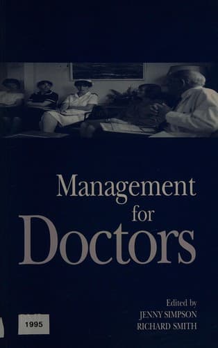 Cover image for Management for doctors