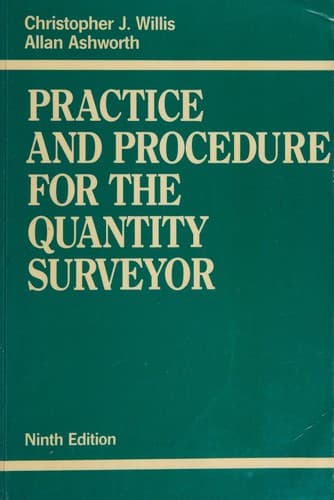 Cover image for Practice and procedure for the quantity surveyor.