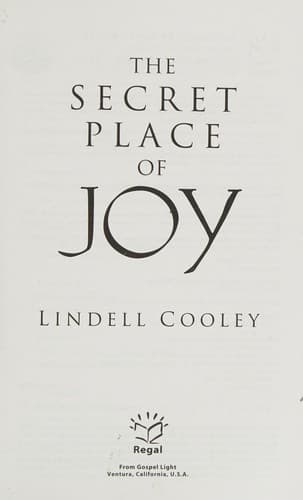 Cover image for The secret place of joy