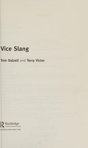 Cover image for Vice Slang