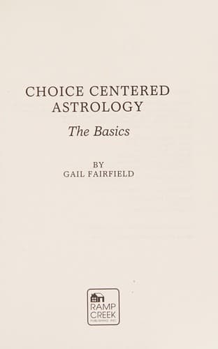 Cover image for Choice centered astrology
