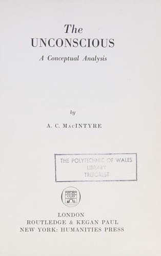 Cover image for The unconscious