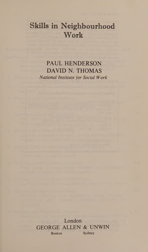 Cover image for Skills in neighbourhood work