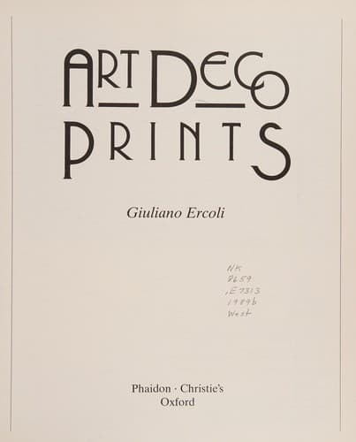 Cover image for Art deco prints