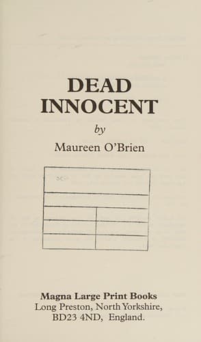 Cover image for Dead Innocent