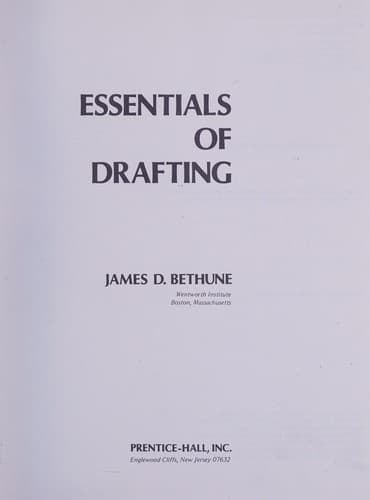 Cover image for Essentials of drafting
