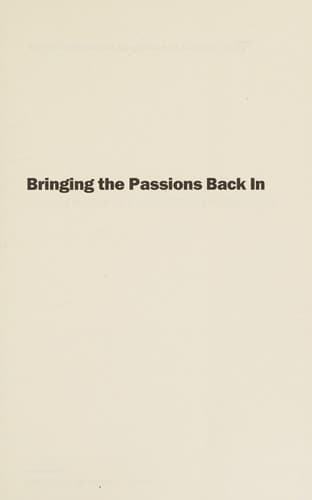 Bringing the passions back in