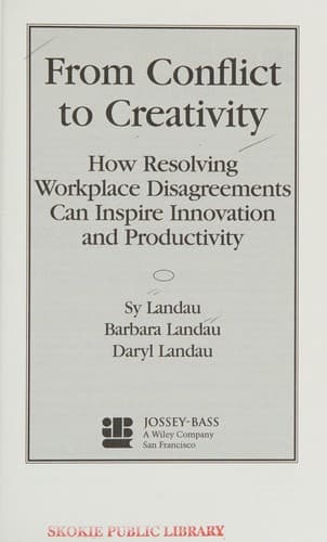 Cover image for From conflict to creativity