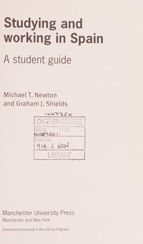 Cover image for Studying and working in Spain