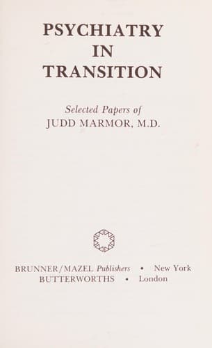 Cover image for Psychiatry in transition