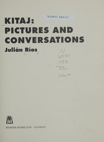 Cover image for Kitaj