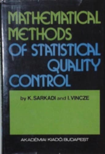 Cover image for Mathematical methods of statistical quality control