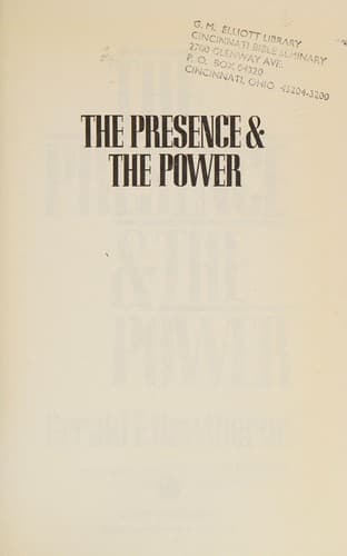 Cover image for The presence & the power