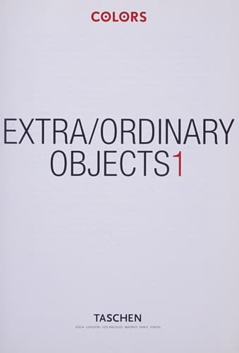 Cover image for Extra/ordinary objects.