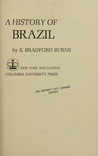 Cover image for A history of Brazil