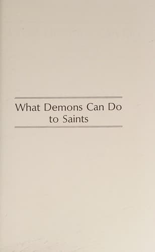 Cover image for What demons can do to saints