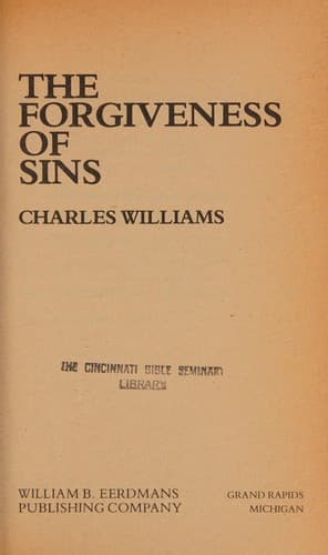 Cover image for The forgiveness of sins