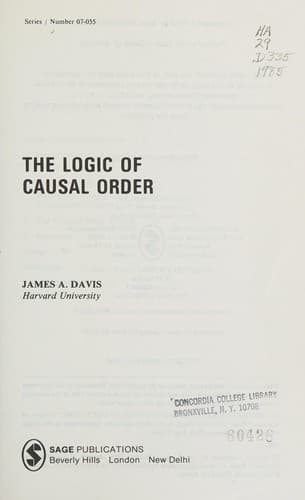 Cover image for The logic of causal order