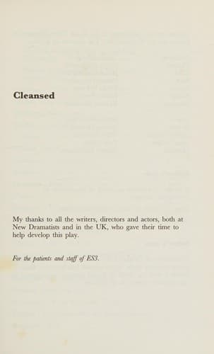 Cover image for Cleansed