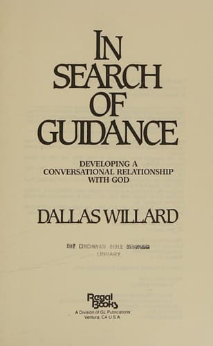 Cover image for In search of guidance