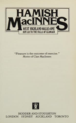 Cover image for West highland walks